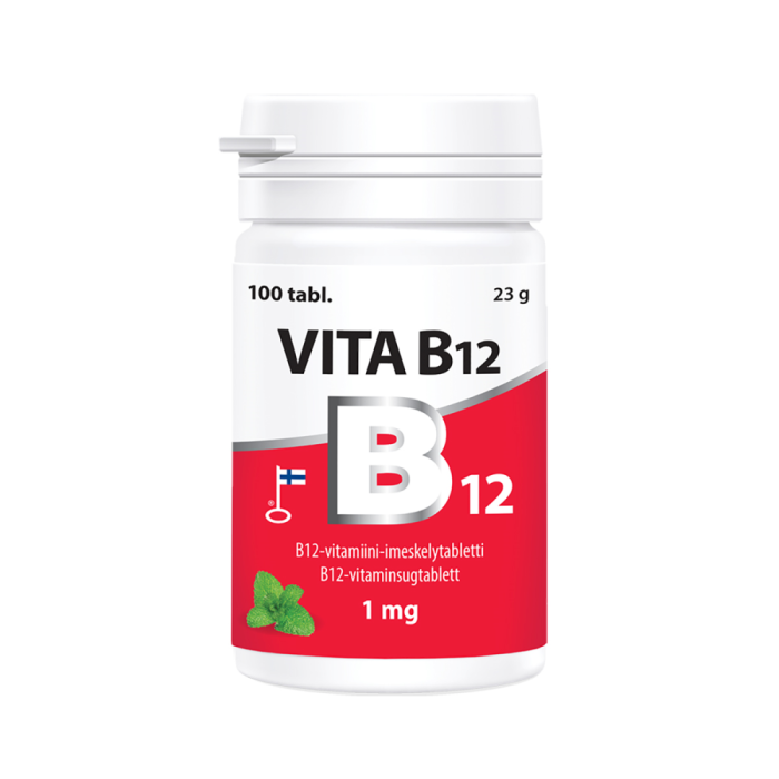VITA B12 1 mg 100 tabl kuva 1