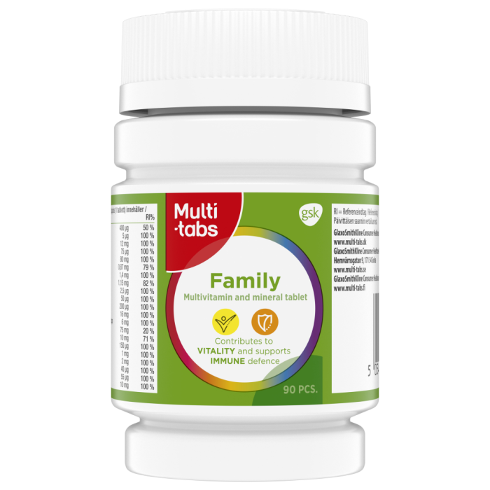 Multi-tabs Family Monivitamiini 90 kpl kuva 2
