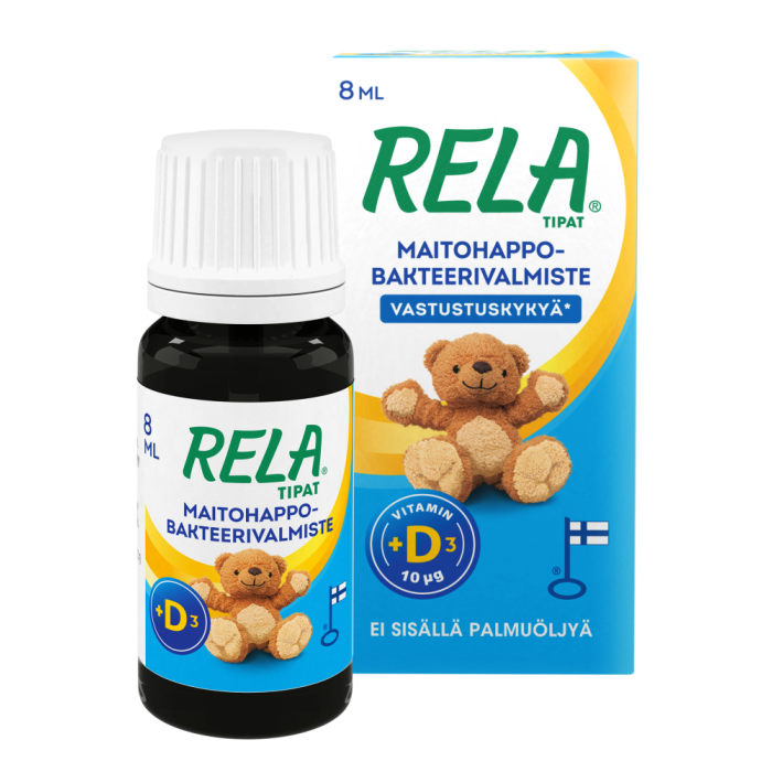 Rela tipat + D3 8 ml kuva 2