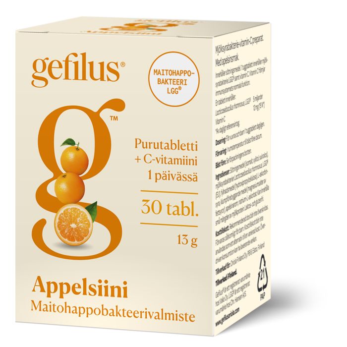 Gefilus Appelsiinipurutabletti 30 kpl kuva 2