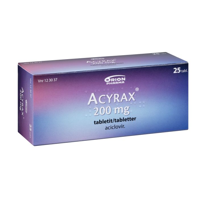 ACYRAX tabletti 200 mg 25 fol kuva 2