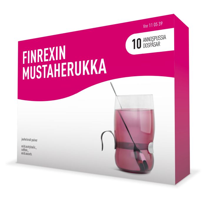 FINREXIN MUSTAHERUKKA jauhe 350/30/300 mg 10 x 5 g kuva 3