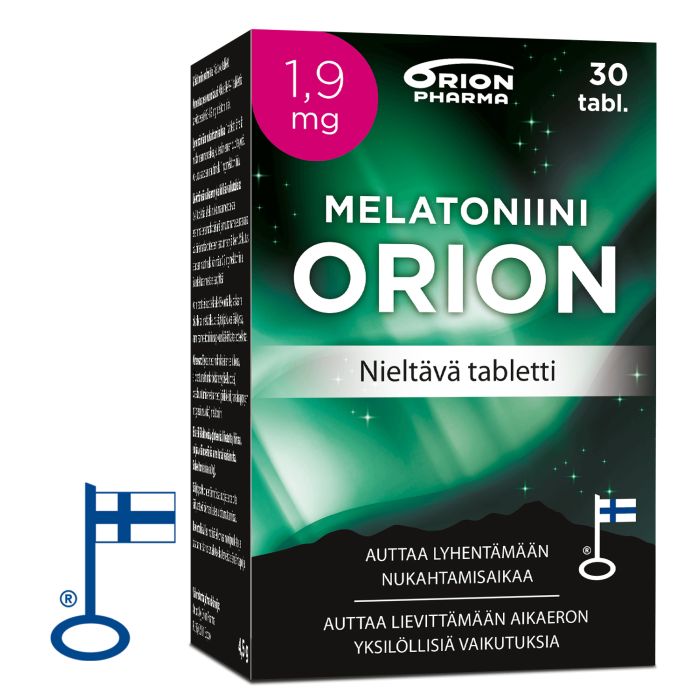 Melatoniini Orion 1,9 mg nieltävä 30 tabl kuva 2