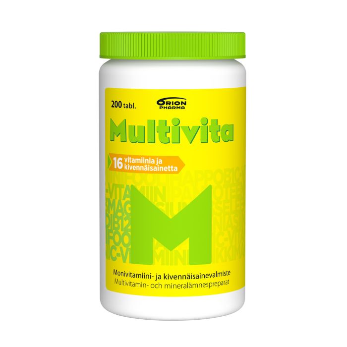 Multivita monivitamiini 200 tabl kuva 2