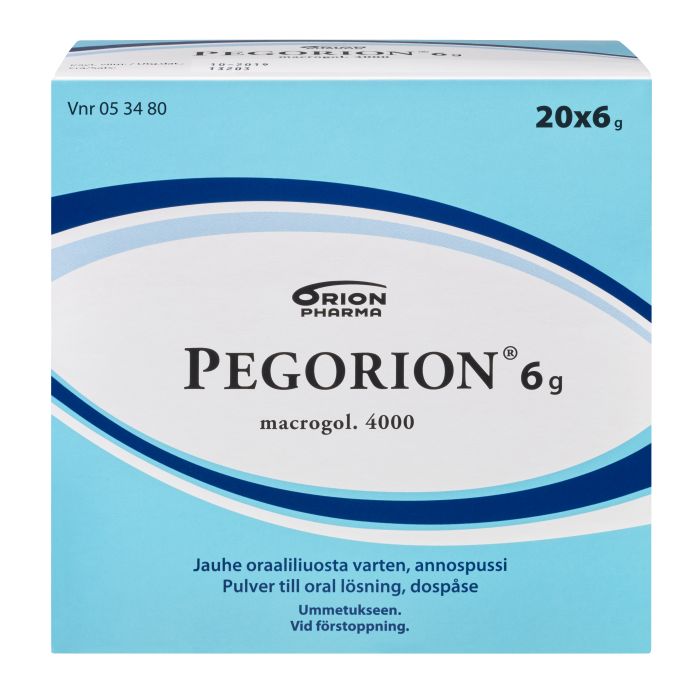 PEGORION jauhe oraaliliuosta varten, annospussi 6 g 20 x 6 g kuva 2