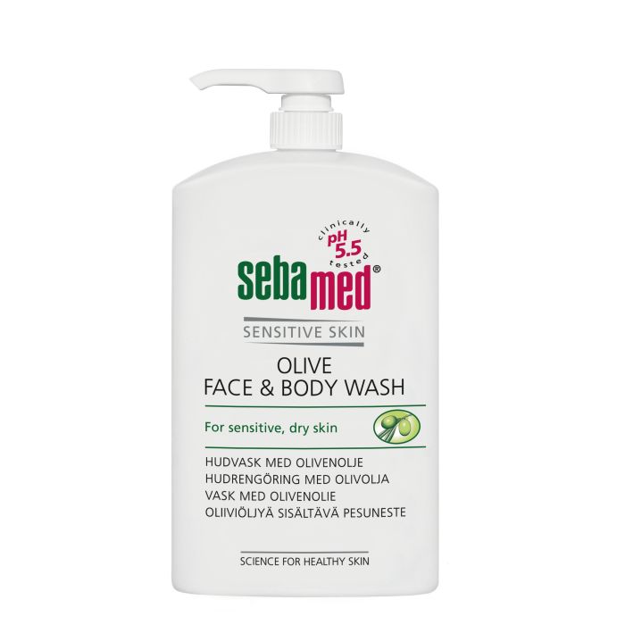 Sebamed Olive Face&Body Wash pesuneste pumppupullo 1000 ml kuva 3