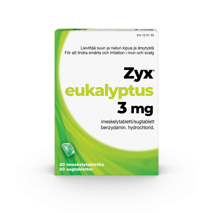 ZYX EUKALYPTUS imeskelytabletti 3 mg 20 fol kuva 6