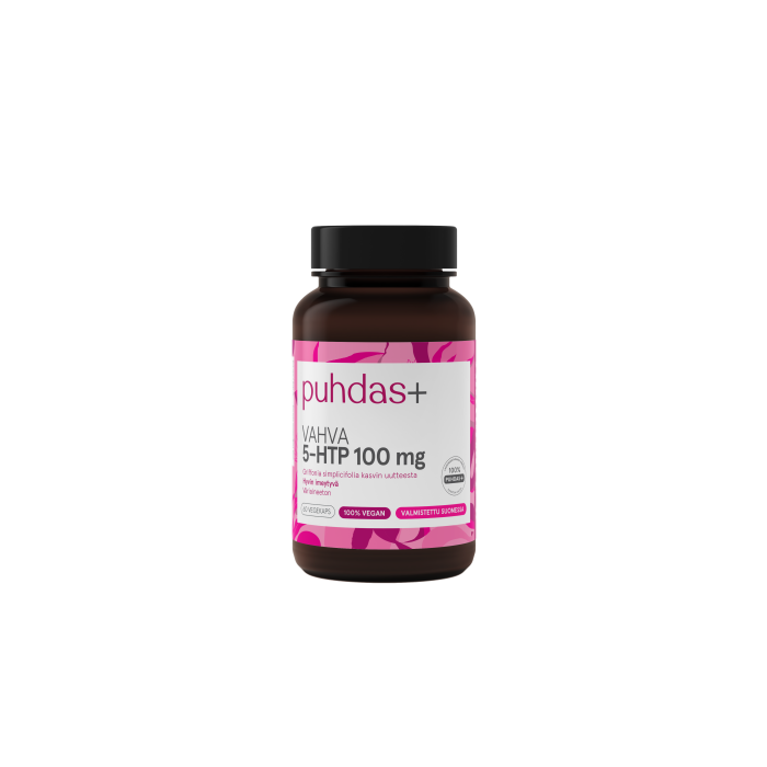 Puhdas+ 5-HTP 100 mg vegekaps 60 kpl kuva 2