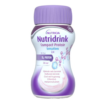 Nutridrink Compact Protein Sensations viilentävä marjanmakuinen 4x125 ml