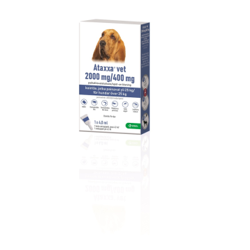 ATAXXA VET paikallisvaleluliuos 2000/400 mg koiralle yli 25 kg-40 kg 4 ml