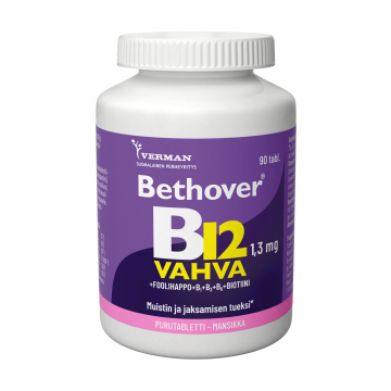 Bethover Vahva B12 Mansikka 90 tabl