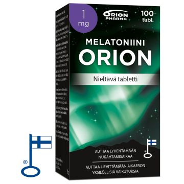Melatoniini Orion 1 mg nieltävä 100 TABL