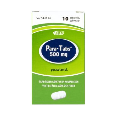 PARA-TABS tabletti 500 mg 10 fol