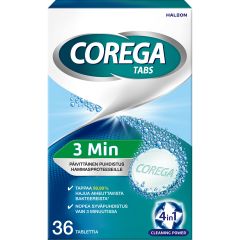 Corega Tabs 3 min 36 kpl