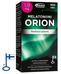 Melatoniini Orion 1,9 mg nieltävä 100 tabl