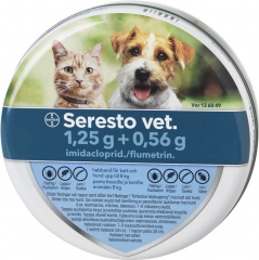 SERESTO VET. panta 1.25 g + 0.56 g 1 pss