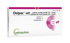 DOLPAC VET tabletti 500.70 mg / 124.85 mg / 125.00 mg 3 fol